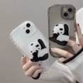 thumbnail image 3 of Cartoon Cute Giant Panda Design Phone Holder Grip Tok Bracket Cellphone Support Griptok Desktop Phone Finger Stand Folding Mobile Holder, 3 of 5