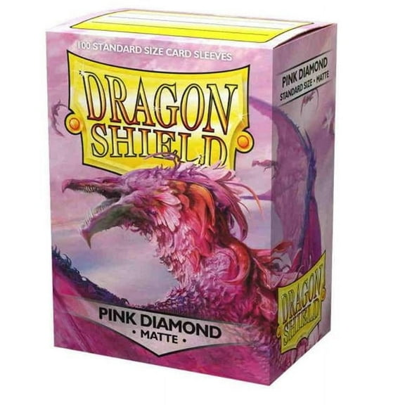 Arcane Tinmen Deck Protector Dragon Shield Sleeve Art Matte PinK Diamond - 100 Per Pack