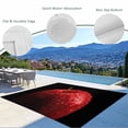 thumbnail image 6 of Outdoor Rug 6x9 ft Red Modern Fruit Waterproof Outdoor Patio Rug Mat Non Slip Outside Area Rugs Carpet for RV,Camping,Porch,Deck,Pool,Balconybackyard,Black Classic Close-up, 6 of 9