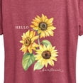 thumbnail image 3 of Instant Message - Hello Sunflower Short Sleeve Graphic T-Shirt, 3 of 6
