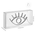 thumbnail image 4 of Eye 11.8" Contemporary Glam Acrylic Box USB Operated LED Neon Light, Yellow, 4 of 6