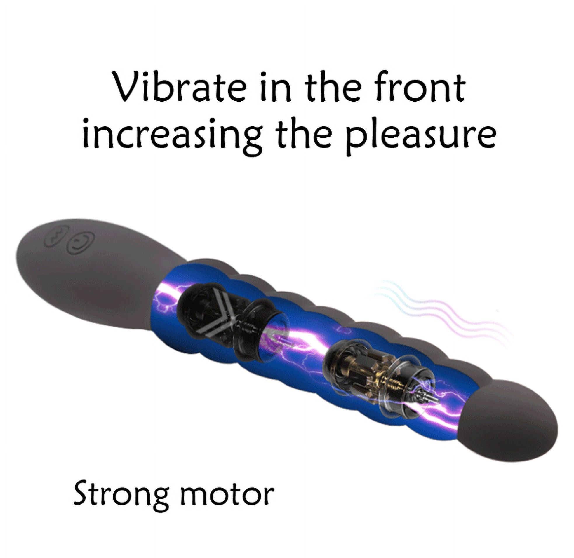 Birdsexy 10 frequency Vibrating Pull Bead Anal Vibrator Anal Plug USB Rechargeable Silicone Massager Toys for Men Women