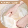 thumbnail image 4 of 7 Pcs Reusable Cheese Cloths for Straining, 20x20 Inch Hemmed Cheese Cloth Bag for Straining, 100% Unbleached Cotton Cheesecloth for Cooking, Baking, Juicing, Cheese Making, Grade 100, Precut, 4 of 6