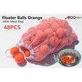 thumbnail image 4 of A99 Golf 96pcs Floater Balls Floating Float Water Range Pool Pond Balls Water Fun Orange w Mesh Carry Bag, 4 of 12