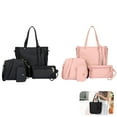 thumbnail image 6 of 4-piece PU Multi-purpose Women's Bag Wallet Card Bag Shoulder Bag Tote Bag, 6 of 8