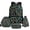 Cactus, variant on Galaxy Wolf Backpack for School 4 in 1 Set, Large Capacity Back to School Bag Insulated Lunch Box Pencil Bag Water Bottle Sleeve Gift for Girls Boys Teens
