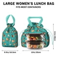 thumbnail image 5 of Cartoon Shiba Inu Dog Drawstring Lunch Bag Women - Drawstring Lunch Bag Insulated for Work Office - Stain-Resistant Large Lunchbags for Women with Multi-Pockets, 5 of 6