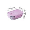 thumbnail image 4 of Glass Bento Box with Lid | Microwave & Dishwasher Safe | 2 Compartment Meal Prep Container for Office & Home | Leak-Proof Glass Lunch Box, 4 of 7