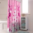 thumbnail image 6 of Pink Christmas Shower Curtain, White Xmas Tree Snowflakes Pink Balls Shower Curtains Set with Hooks, Winter Waterproof Fabric Bathroom Curtains Decor Home Accessories,72 X 84 Inch Extra Long, 6 of 6