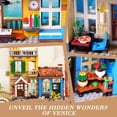 thumbnail image 2 of TERRAMUS Venice Main Street Building Kit with Light, 2155 Pcs City House Architecture Model Home Office Decor Building Blocks Kit, Creative Building Toys for Kids Age 12+, 2 of 9