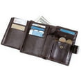 thumbnail image 1 of Men', Wallet Men Holder Bifold Wallet con bolsillo para hombres , Cera de aceite marrón Yinane Billetera para hombre, 1 of 8