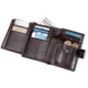 thumbnail image 2 of Cartera de bolsillo, monedero, bolsa de regalo, compartimento suave, cartera de negocios de cuero Cera de aceite marrón, 2 of 9