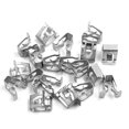 thumbnail image 1 of Unique Bargains 20pcs Silver Tone Car dashboard Metal Retainer Fastener Rivets Clips Interior, 1 of 2