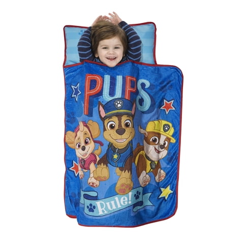 Paw Patrol Pups Rule Toddler Nap Mat with Blanket and Pillow