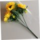 thumbnail image 5 of unbranded 2Ud Ramo De Flores Artificiales Girasol Amarillo Para Embellecer Cafés Y, 5 of 6