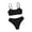 Black, variant on Girls' Swimsuits Two-Piece Bikini Swimsuit Kids Bikini with Chest Pad(Black,8Y)