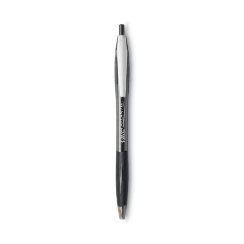 New BIC Atlantis Retractable Ballpoint Pen, Medium 1mm, Black Ink/Barrel, Dozen,Each