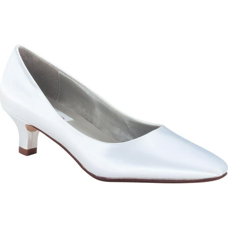 

Women s Dyeables Abbey White Satin 8 B