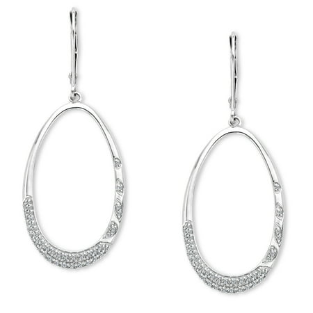 3/8 ct Diamond Drop Earrings in 14kt White Gold