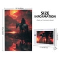 thumbnail image 4 of Rateoe Lone Rider Under Red Sky Pattern Wooden Picture Puzzle ,1000 Piece Jigsaw Puzzle ,Family Fun Puzzle, Home Décor Puzzle, Gift Puzzle(Vertical style), 4 of 9