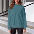 thumbnail image 6 of KICILVS Fall Sweatshirts for Women Oversized Mock Neck Sweatshirt Drop Shoulder Casual Loose Long Sleeve Pullover Tops Trendy Fall Clothes L, 6 of 9