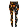 thumbnail image 4 of Thanksgiving Turkey Pumpkin Maple Print High Waisted Tight Fitting Comfortable Sports Leggings For Women plus Leggings plus Size Leggings 2xl Women's Boy Shorts Underwear Crazy Yoga plus Size Womens, 4 of 4
