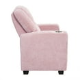 thumbnail image 4 of Suri Pink Kids Push Back Recliner Chair Footrest Cup Holder, 4 of 11