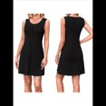 thumbnail image 3 of Vestidos de Verano para Mujer, Sin Mangas, Plisados, con Bolsillos y Estilo Informal Negro S, 3 of 7