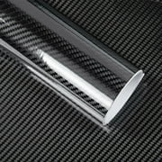 Car Accessories CARBON FIBER Self Adhesive Vinyl Sticker Wrap Hood Roof 5D BLACK