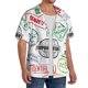 thumbnail image 2 of Balery Stamp Set Collection Camisa Casual de Manga Corta con Botones para Hombre, Texturizada, Estilo Cubano, para Playa, Verano-Small, 2 of 5