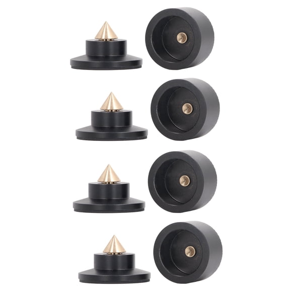 Almohadilla Para Pies Con Soporte De Aislamiento De Altavoz, Amortiguador De Vibración De Altavoz, Altura Ajustable, 4 Juegos, Diseño Integrado Para Tocadiscos, Amplificador,