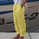 thumbnail image 1 of WILLBEST Pantalones Casuales para Mujer, Cómodos, Sueltos, de Moda, de Pierna Recta, con Botones Laterales y Bolsillos para Uso Diario. Mediana, 1 of 4