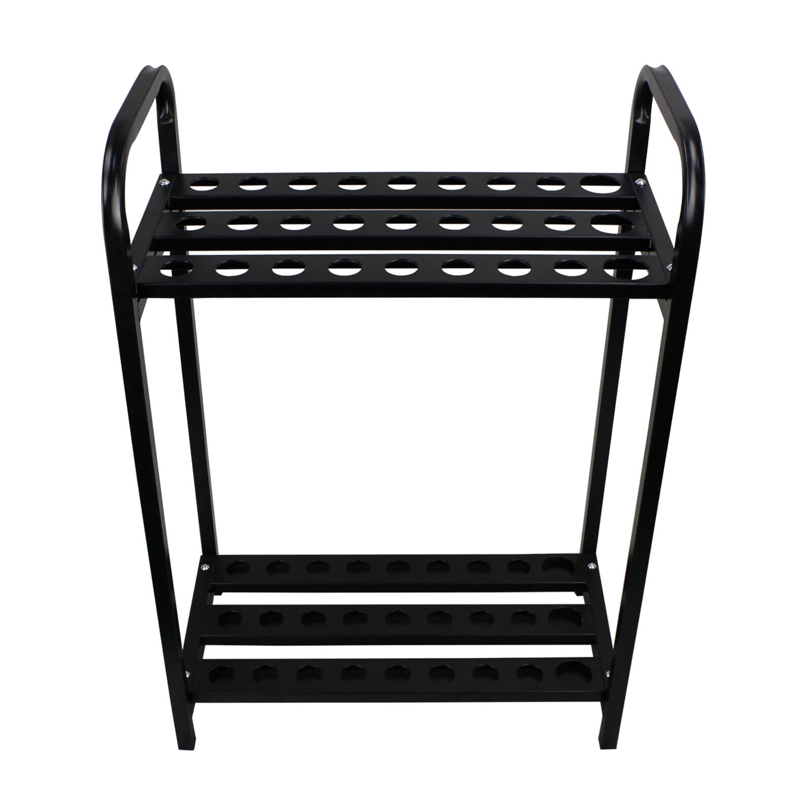 Floor Standing Golf Club Display Holder, Steel, 27-Hole Golf Clubs Organizer Rack Black