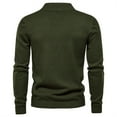 thumbnail image 3 of RYRJJ Men's Mock Turtleneck Sweater Long Sleeve Slim Fit Lightweight Soft Casual Pullover Stretch Knit Jumper Tops with Ribbing Edge(Green,S), 3 of 3