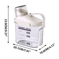 thumbnail image 3 of Fiudx Ofertas del día Frasco Sellado Nuevo Tarro De Grano De Cocina Y Varios Granos Frasco Sellado A Prueba De Insectos Caja Transparente De Conservación Fresca Grano Varios, 3 of 3