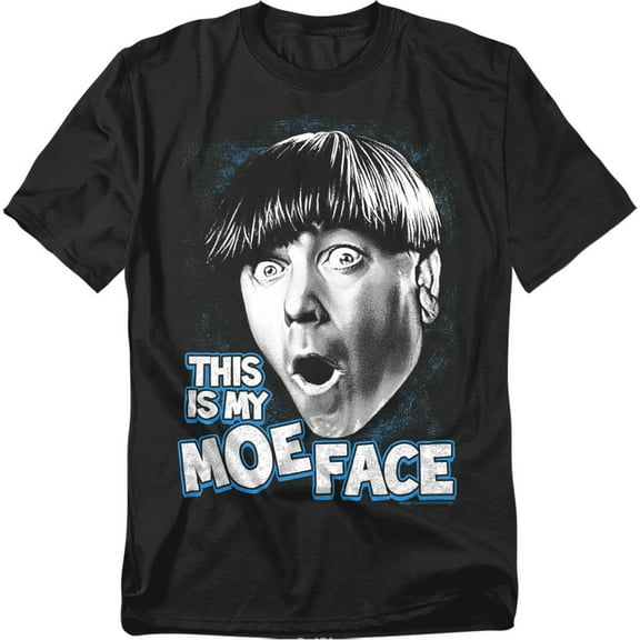 Three Stooges T-Shirt Moe Face Unisex Graphic Tee For Men & Women