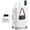 White, variant on 20 inch Carry on Luggage,Zipperless Aluminum Frame ABS+PC Hard Shell Luggage,with Cup Holder & Charger,TSA Lock for Business and Weekend Travel,Black