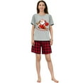 thumbnail image 4 of Santa Jumping Deer Merry Christmas Family Matching Pajama Short Set(S,Women), 4 of 7