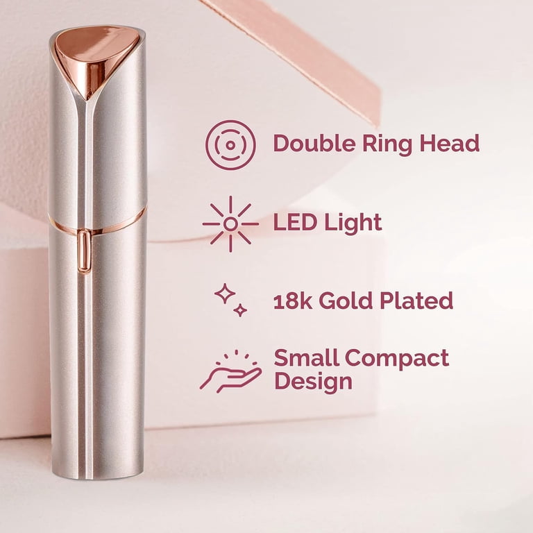 GZXINGLI Facial Hair Remover, Painless Device for Lip, Chin, Rose