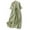 Green Long Sleeve Dress for Women, variant on Women's Maxi Cotton Dress Solid Color Tops Long Sleeve Clothing Lapel Button Drawstring Empire Waist Summer Dresses for Female White L