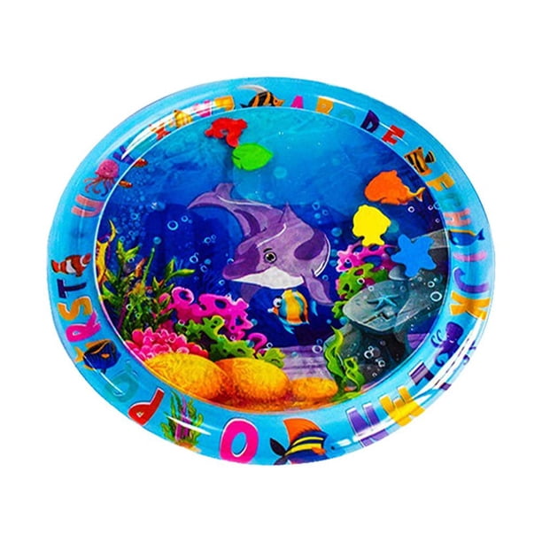 Animal Water Mat PVC Baby Water Play Mat Doble borde (delfín redondo)