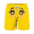 thumbnail image 5 of Lumeqa Mens Swim Trunks Funny Face Print Quick Dry Beach Shorts with Drawstring Bathing Suit Swimming Board Shorts, 5 of 5
