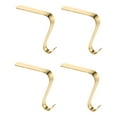 thumbnail image 4 of Raindrops Hanging Stocking Holder Golden Zinc Alloy 4Pcs 4.7X3.9in, 4 of 8