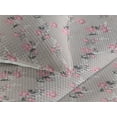thumbnail image 3 of Ambesonne Floral Quilted Bedspread Set 3 Pcs, Roses for Valentine Love Art, King, Dimgray Blush, 3 of 4