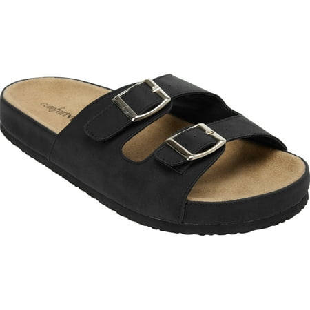 

Comfortview Women s (Wide Widths Available) The Maxi Slip On Footbed Sandal
