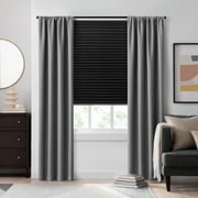 Eclipse Blackout Paper Pleated Cut-to-Width Multi Pack Shade, Black, 2-Piece, 48 x 72