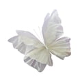 thumbnail image 3 of artificial gigante de gasa falsa, malla de exhibición de mariposas, decoración de pared para bodas, bricolaje, cumpleaños, interiores y Beige, 3 of 8