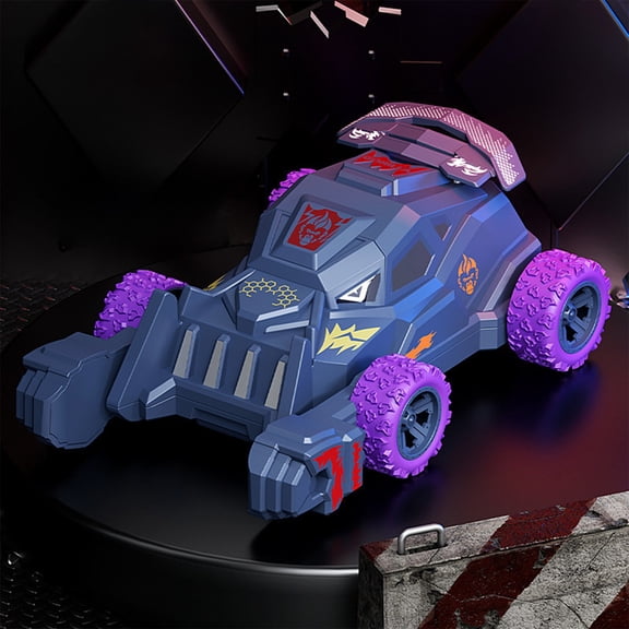 SCNOR Push and Go Stunt Car Toy, Friction Powered Off-Road Vehicle No Battery Needed for Kids 3
