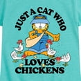 thumbnail image 3 of Garfield - Just A Cat Who Loves Chickens - Toddler & Youth Girls Short Sleeve Graphic T-Shirt, 3 of 5