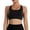 73#Black, variant on Womens' Sports Bra Longline Wirefree Padded with Medium Support